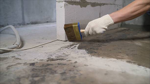 Crawl space vapor barrier installation in Newbury, OH